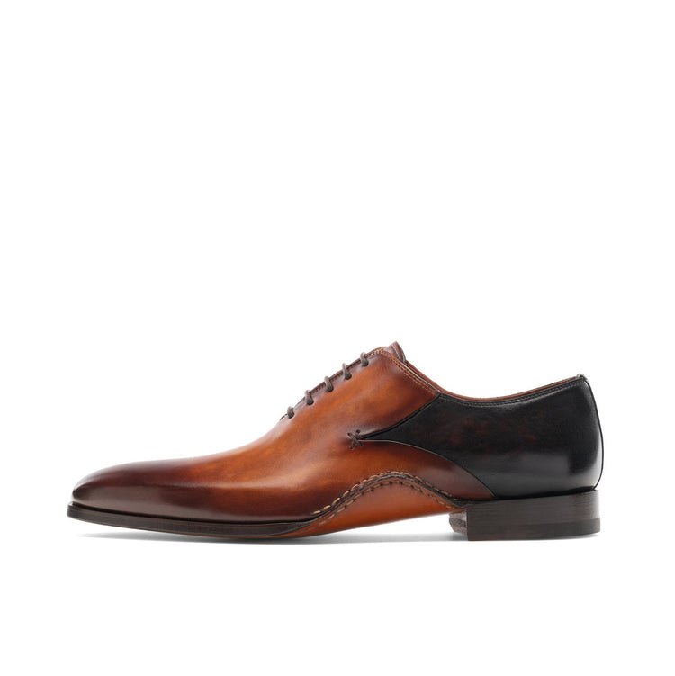 Height Increasing Black & Tan Leather Bowral Oxfords Shoes