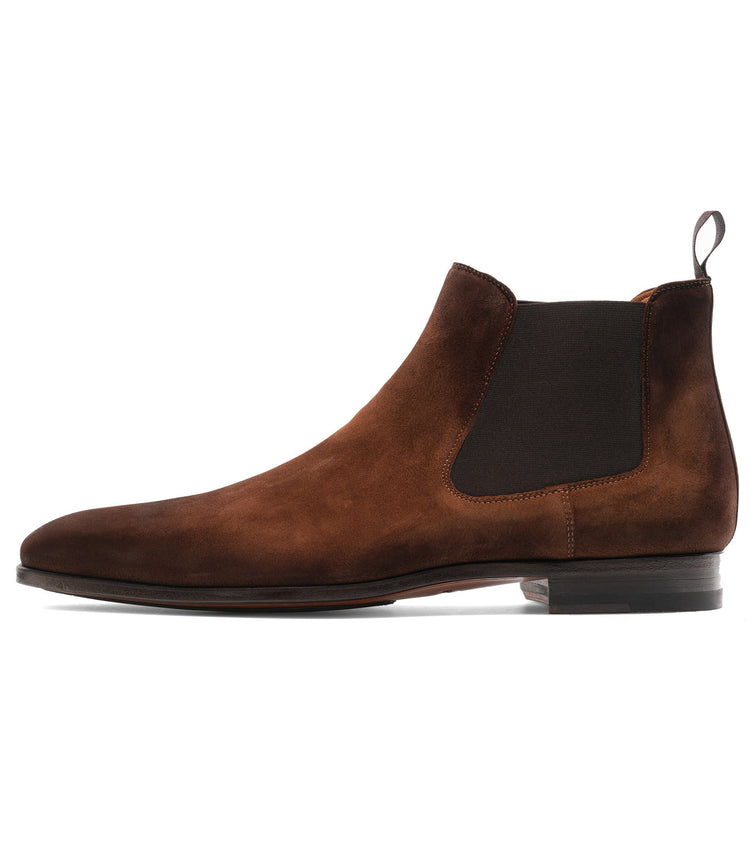 Height Increasing Tan Suede Toulouse Chelsea Boots