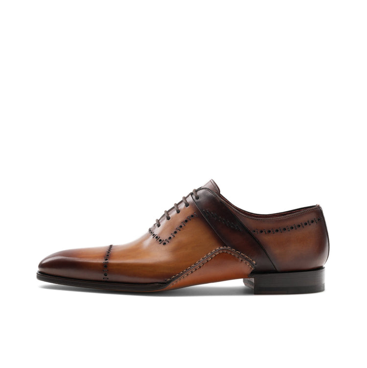 Height Increasing Tan Leather Canberra Oxfords Shoes