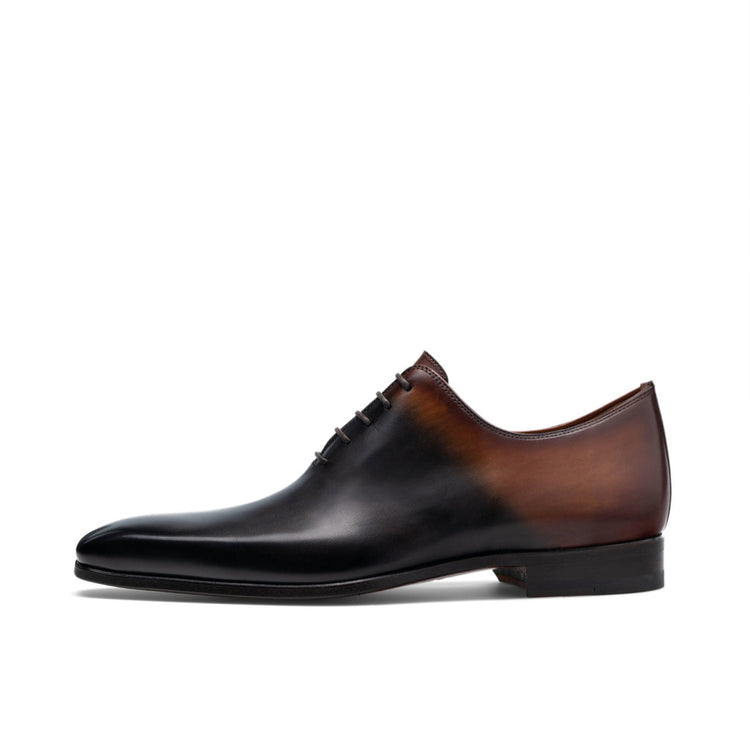 Height Increasing Black & Brown Leather Tasmania Oxfords