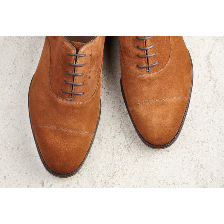 Height Increasing Tan Suede Ruxley Oxfords