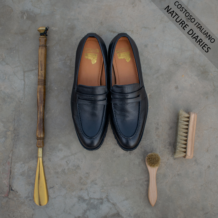 Height Increasing Black Leather Joliette Loafers