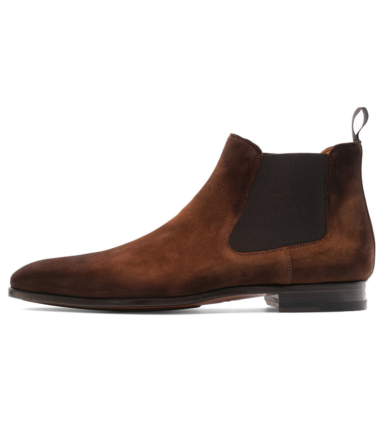 Flat Feet Shoes - Tan Suede Toulouse Chelsea Boots with Arch Support