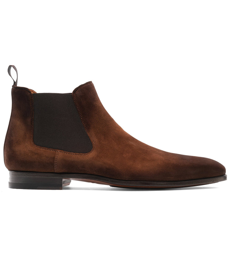 Flat Feet Shoes - Tan Suede Toulouse Chelsea Boots with Arch Support