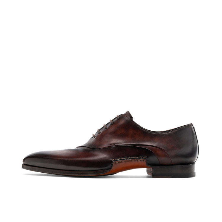 Height Increasing Brown Leather Coonamble Oxfords Shoes