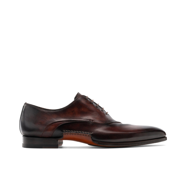 Height Increasing Brown Leather Coonamble Oxfords Shoes