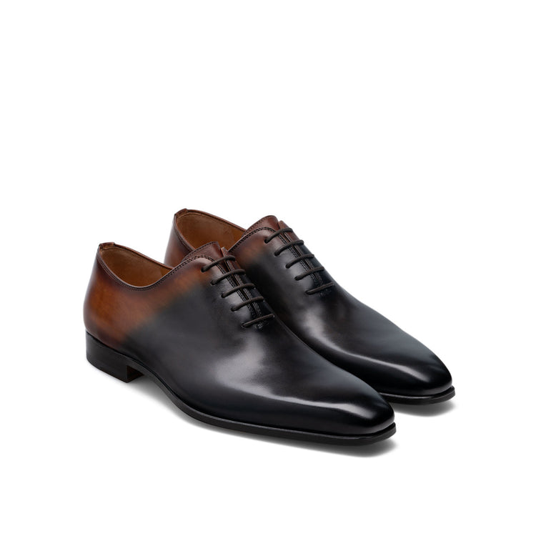 Height Increasing Black & Brown Leather Tasmania Oxfords
