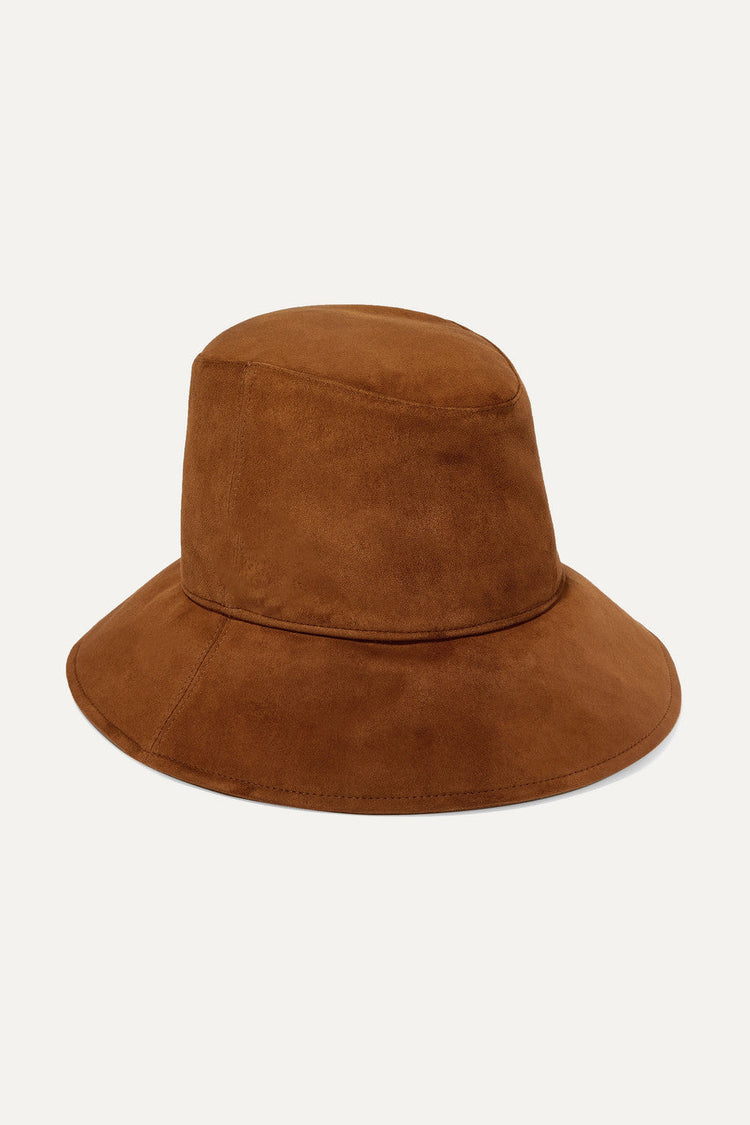 Cognac Suede Cuenca Bucket Hat