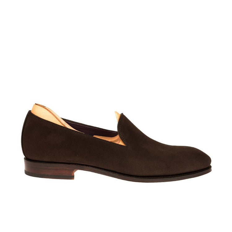 Flat Feet Shoes - Brown Suede Corby Loafers with Arch Support