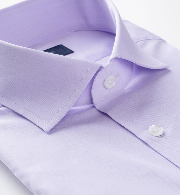 Lavender Purple Cotton Broadcloth Luton Business Shirt