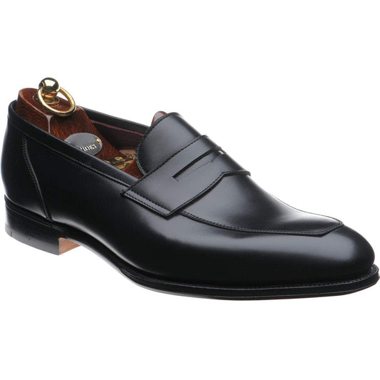 Black Leather Acton Loafers
