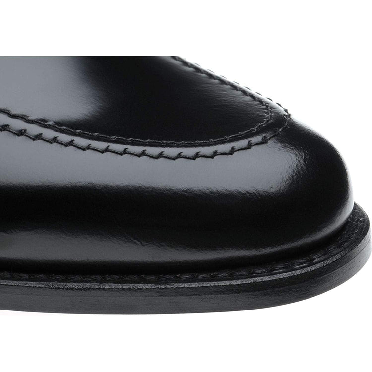Black Leather Clapham Loafers