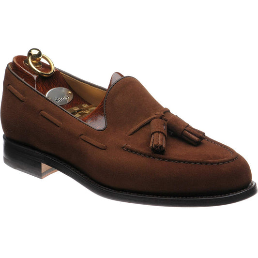 Brown Suede Leather Mitcham Loafers