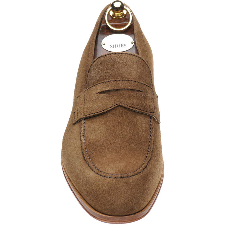 Brown Suede Leather Malden Loafers