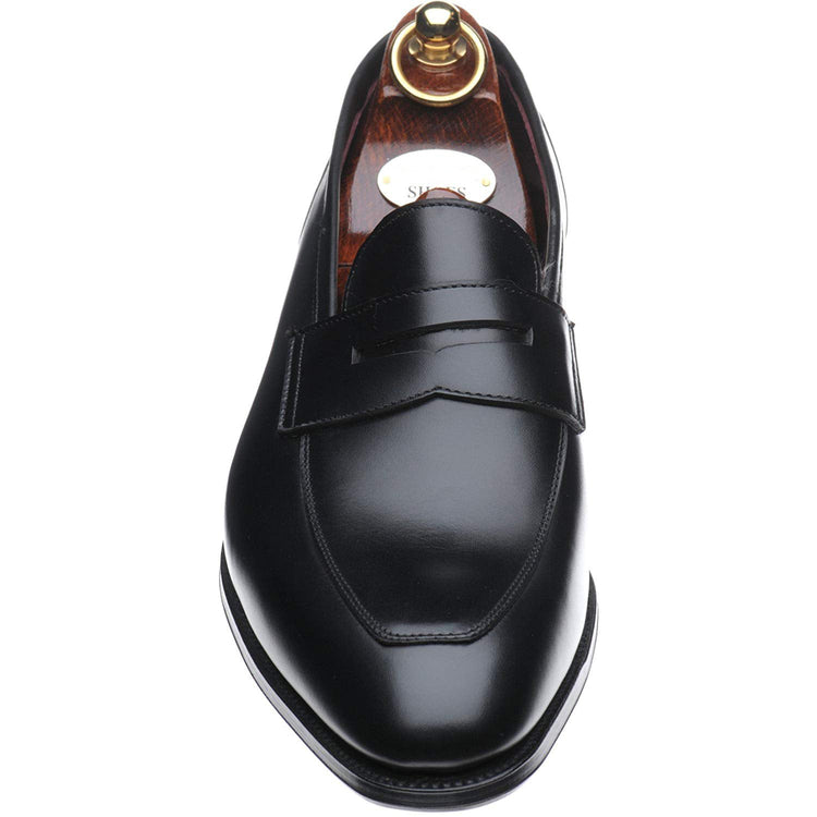 Black Leather Acton Loafers