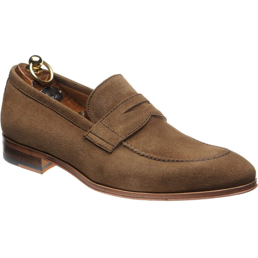 Brown Suede Leather Malden Loafers