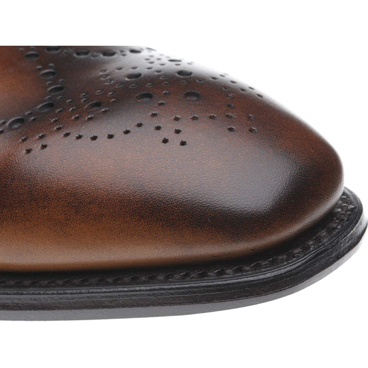 Brown Leather Hilsea Brogue Monk Straps