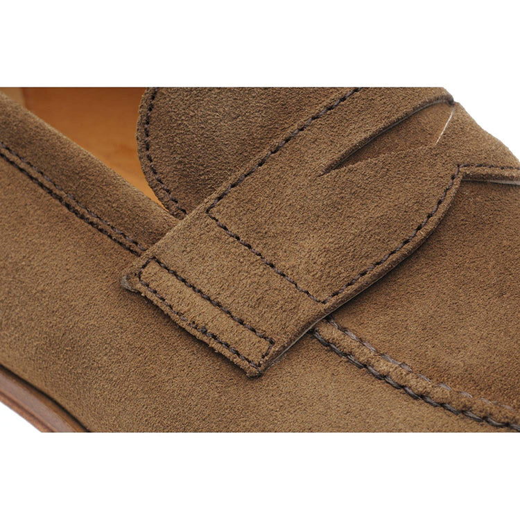 Brown Suede Leather Malden Loafers