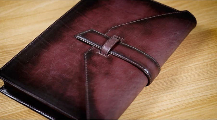 Leather Laptop/iPad Sleeve Messenger Bag