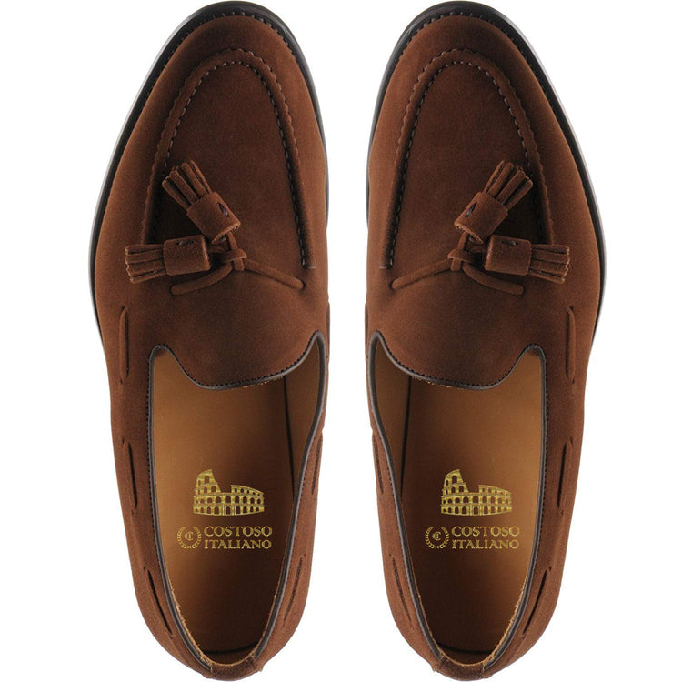 Brown Suede Leather Mitcham Loafers