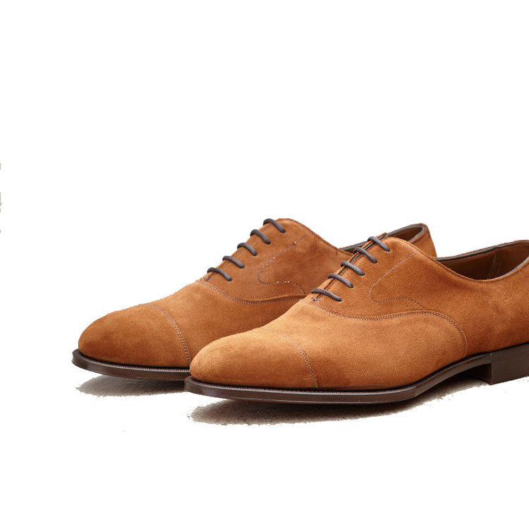 Height Increasing Tan Suede Ruxley Oxfords