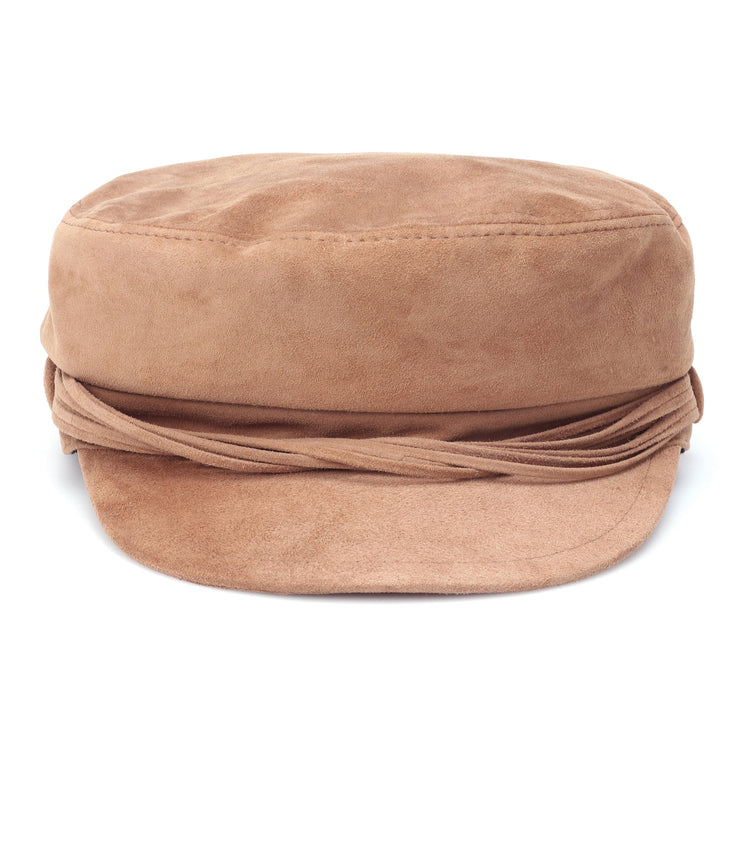 Nude Pink Suede Alacer Captain's Hat