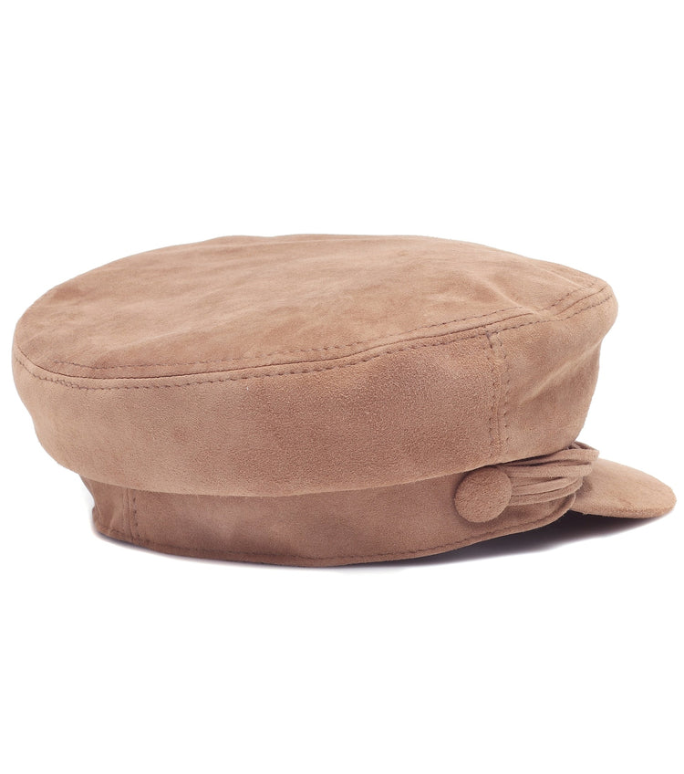 Nude Pink Suede Alacer Captain's Hat