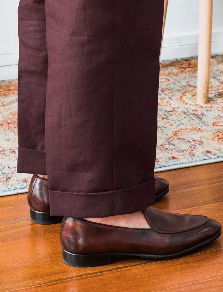 Brown Leather Rivireso Loafers