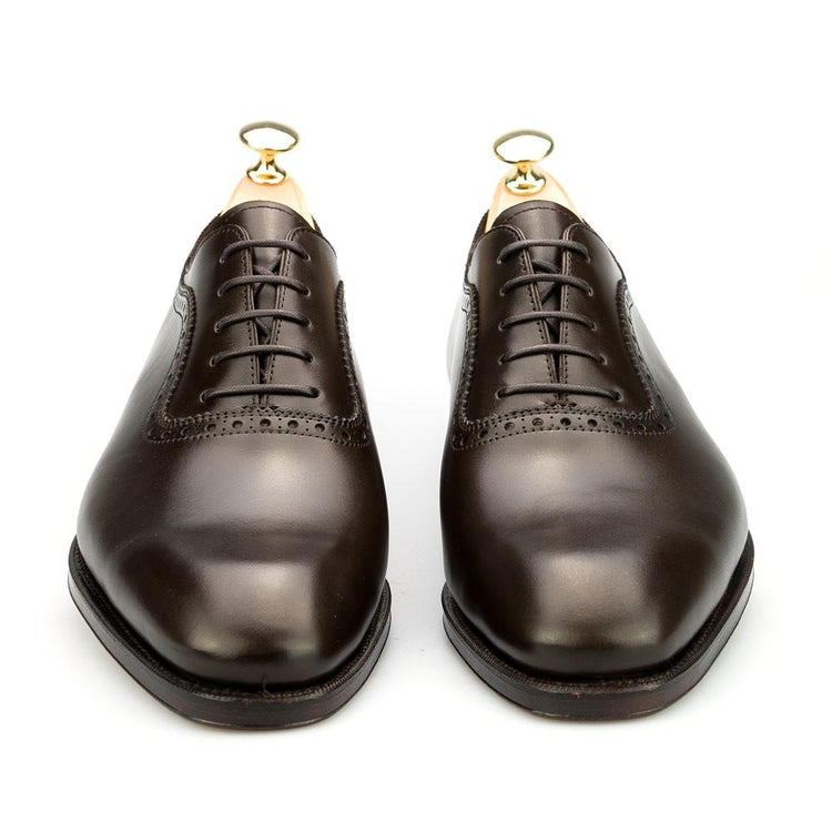 Flat Feet Shoes - Brown Leather Paveley Brogue Oxfords with Arch Support