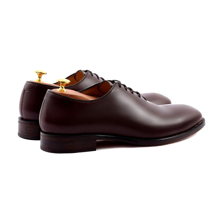 Flat Feet Shoes - Brown Leather Drayton One Cut Oxfords with Arch Support