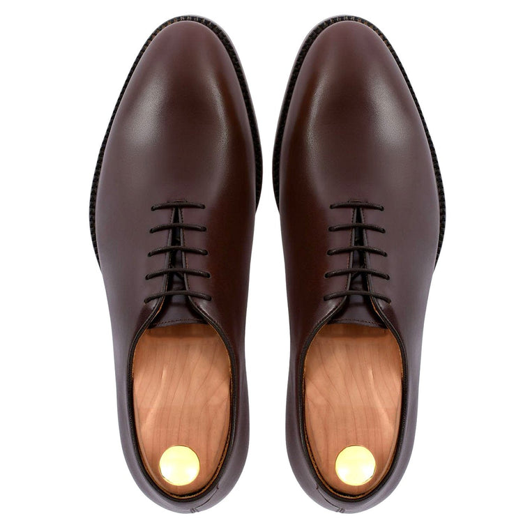 Flat Feet Shoes - Brown Leather Drayton One Cut Oxfords with Arch Support