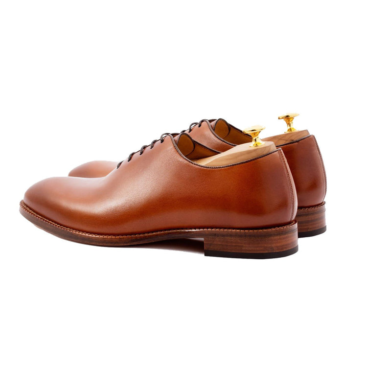 Flat Feet Shoes - Tan Leather Drayton One Cut Oxfords with Arch Support