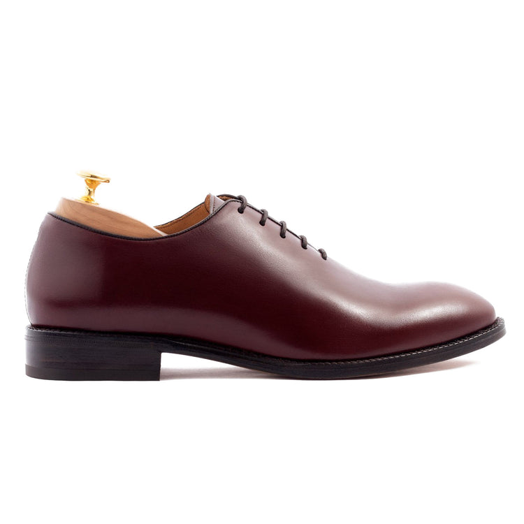 Cherry Brown Leather Drayton One Cut Oxfords - Formal Shoes