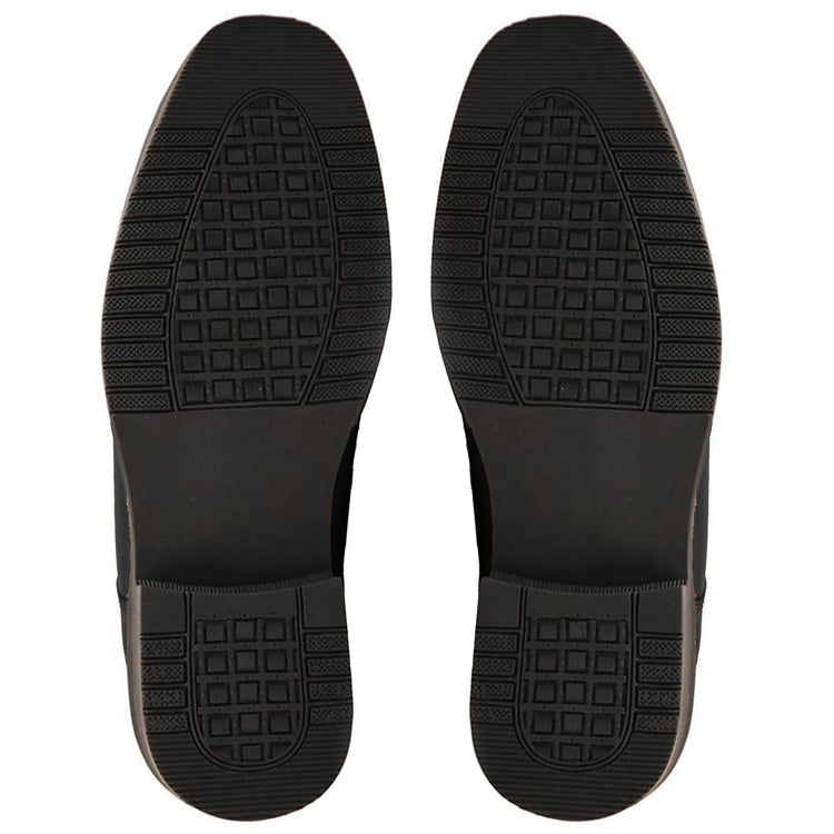 Formal Black Leather Slip-on Shoes