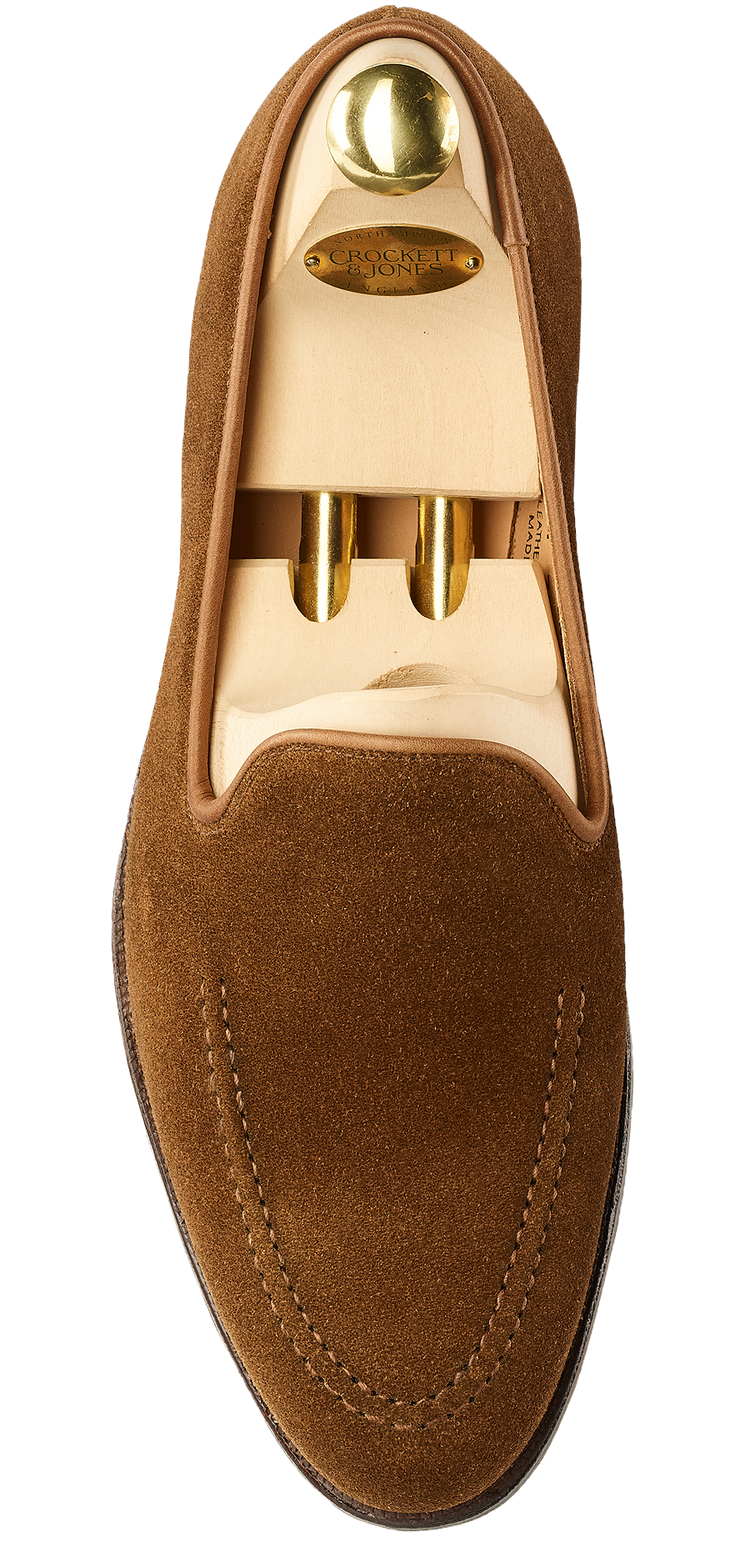 Flat Feet Shoes - Tan Suede Helmstedt Loafers with Arch Support