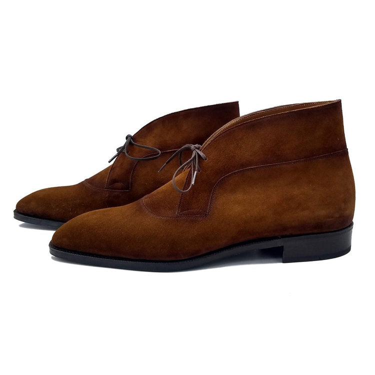 Height Increasing Brown Suede Corowa Chelsea Boots
