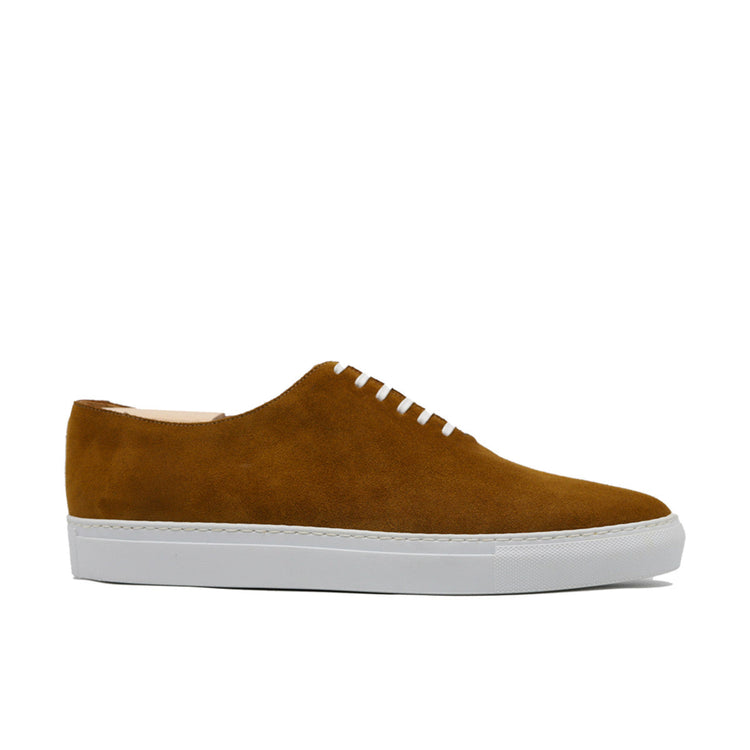 Tan Suede Ferrol Whole Cut Sneakers