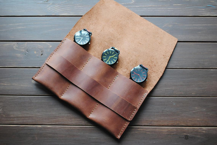 PERSONALIZABLE - Leather Watch Sleeve