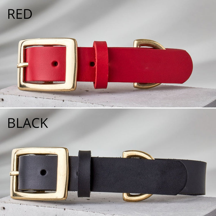 Leather Collar for Dogs - Minimalist