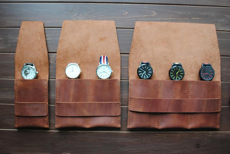 PERSONALIZABLE - Leather Watch Sleeve