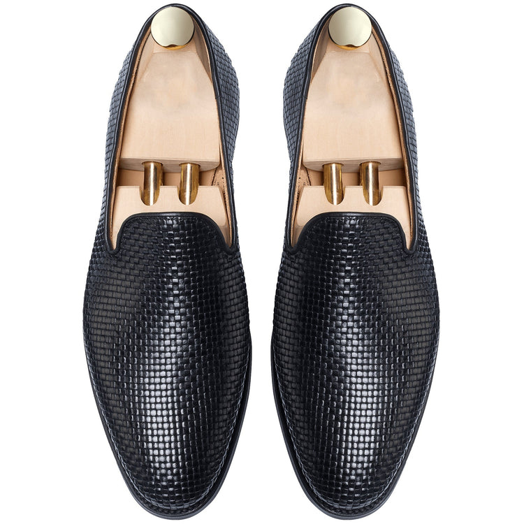 Height Increasing Black Leather Bexley Loafers