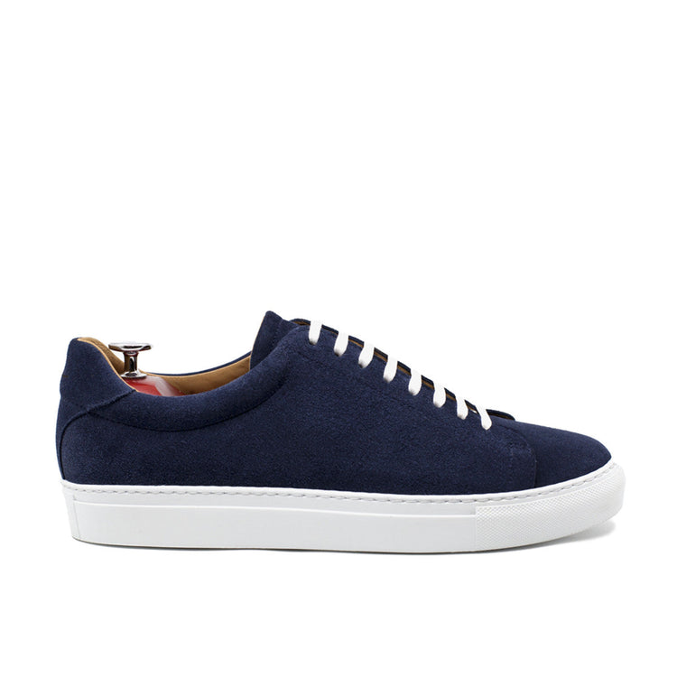 Navy Blue Suede Cieza Whole Cut Sneakers