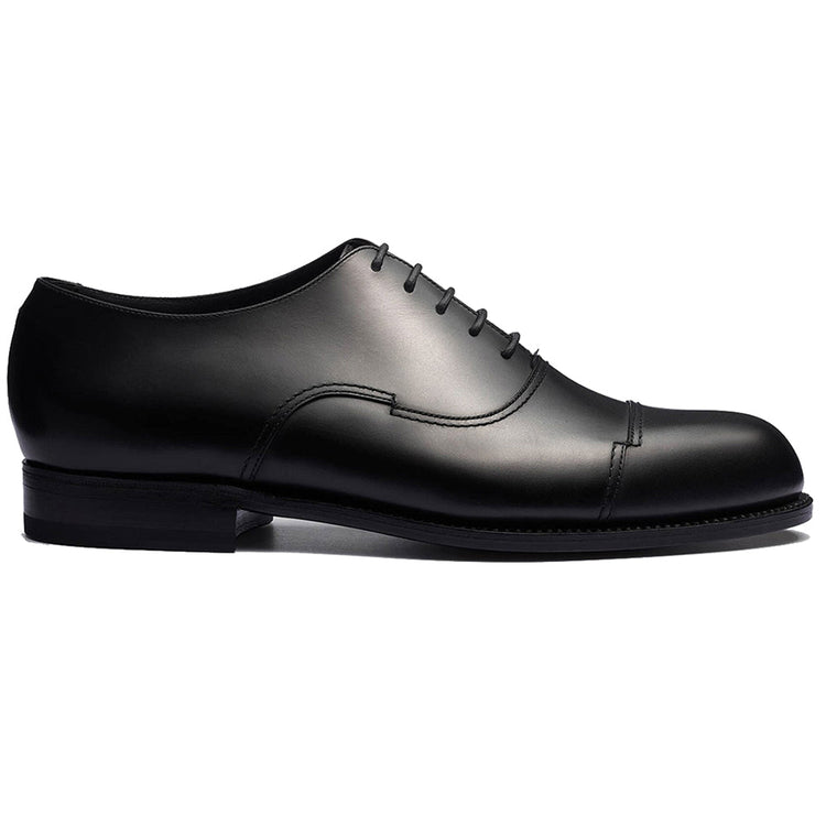 Height Increasing Black Leather Broxtowe Balmoral Oxfords