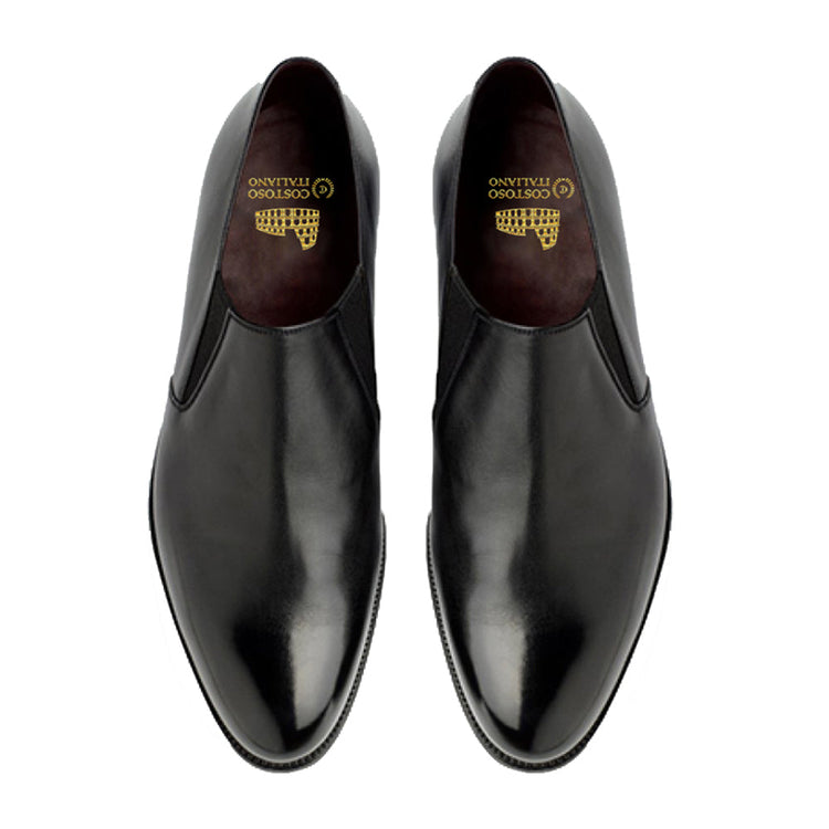 Black Leather Worthing Loafers - Formal Shoes