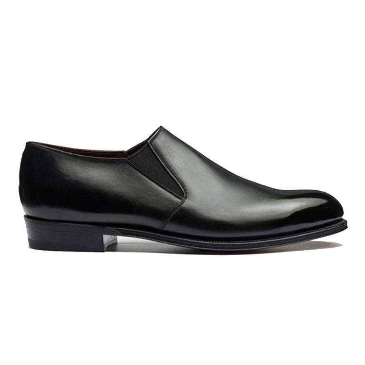 Black Leather Worthing Loafers - Formal Shoes